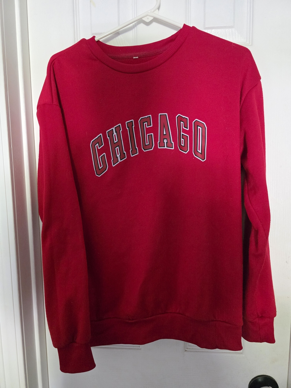 Women’s Red 'Chicago' Crewneck Sweatshirt